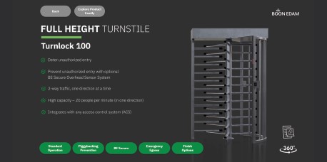Full Heigh Turnstile - Turnlock 100
