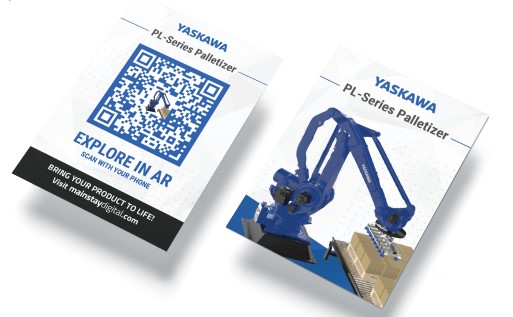 QR code card used at booth