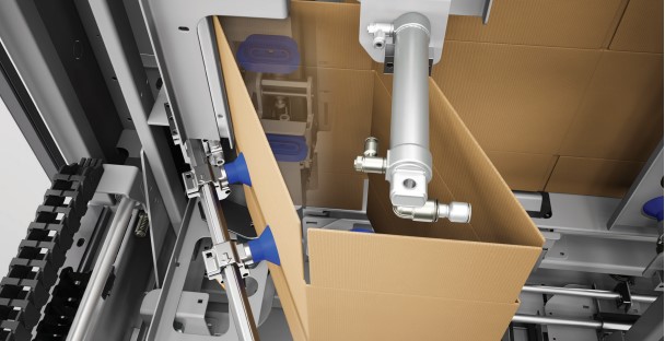 robot and cardboard