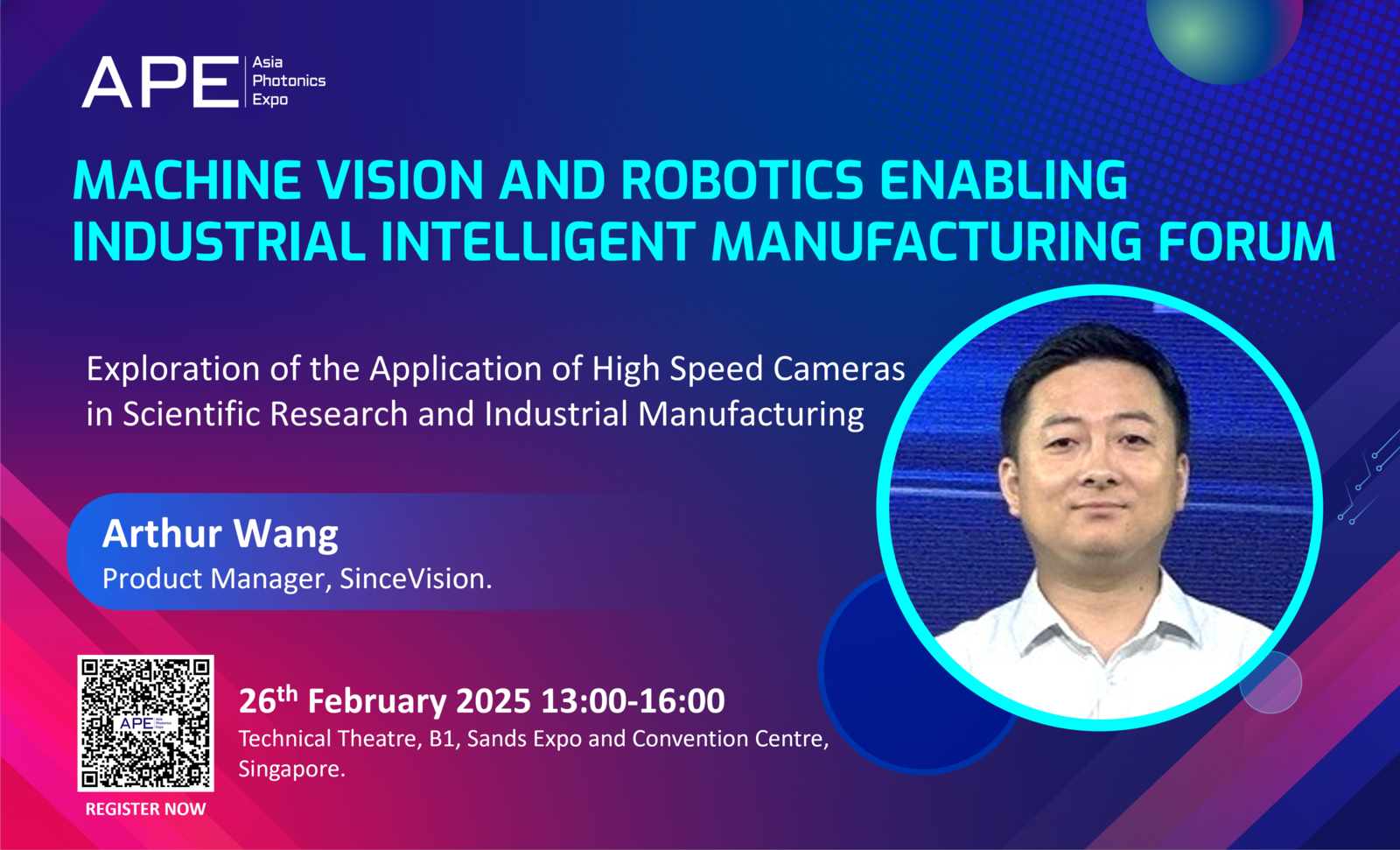 Arthur Wang will speak at the APE Forum 2025