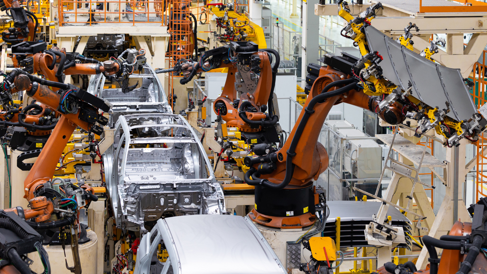 robots assembling vehicles
