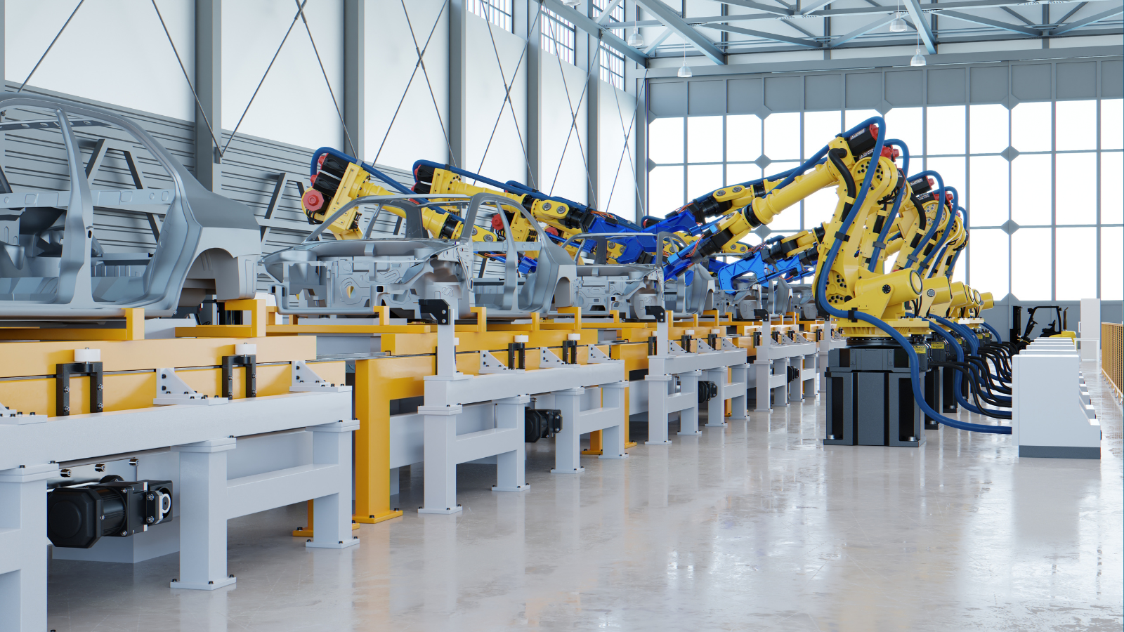 robots assembling vehicles