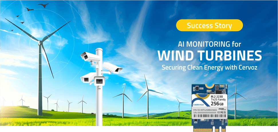 Success Story: AI Monitoring for Wind Turbines, Securing Clean Energy with Cervoz