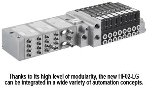 Thanks to its high level of modularity, the new HF02-LG can be integrated in a wide variety of automation concepts.