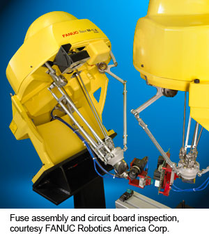 Fuse assembly and circuit board inspection, courtesy FANUC Robotics America Corp.
