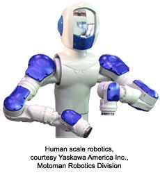 Human scale robotics, courtesy Yaskawa America Inc., Motoman Robotics Division1