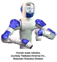Human scale robotics, courtesy Yaskawa America Inc., Motoman Robotics Division1