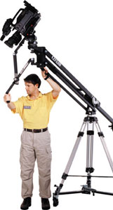 Plastic bearings replace bronze in camera jibs for the film industry