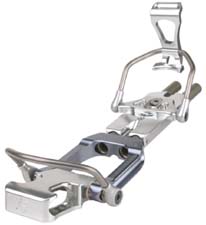 Plastic bearings used in ski-bindings
