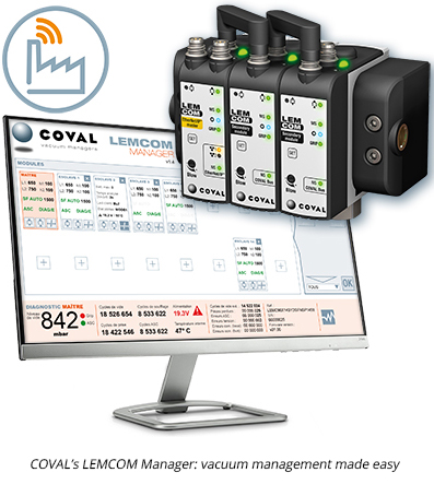 COVAL’s LEMCOM Manager: vacuum management made easy
