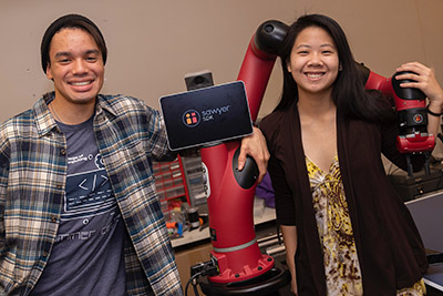 Robotics students and researchers study how robots designed for human interaction can learn to be better teammates. (Courtesy CORE Lab, Georgia Institute of Technology)