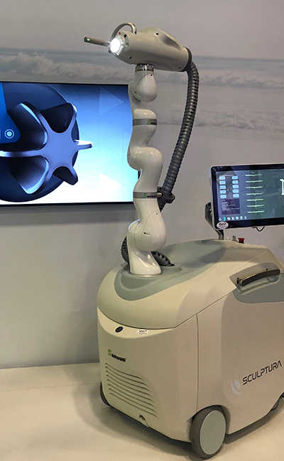 Robotic intraoperative radiotherapy device may someday provide focused cancer treatment during surgical procedures. (Courtesy of Sensus Healthcare, Inc.)