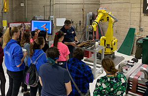 Young Women tour 3M facility