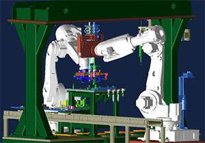 FCHA system features 15 ABB robots