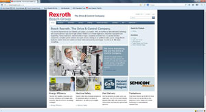 Bosch Rexroth Updates U.S. Website with Improved Search Functionality and Navigation
