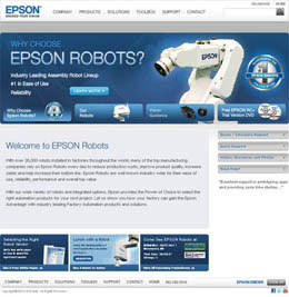 EPSON Robots Launches New and Improved Website
