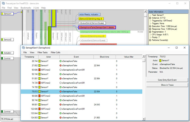 Kernel Object History view
