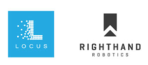 Locus and RightHand Robotics logos