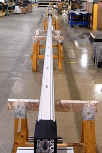 Extra long linear actuator inspection system Extra long linear actuator inspection system