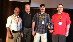 Receiving 2014 KUKA System Partner Outstanding Growth Award