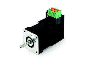EC motor with a flange size of 42 mm and integrated motor controller and encoder. 