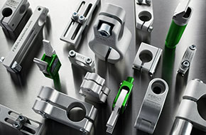 Components for end-of-arm-tools for removal of parts from injection molding machines