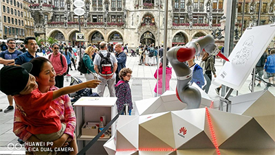 Robot drawing portraits - Instant portraits by a KUKA IIWA robot