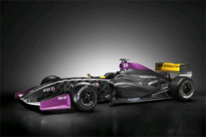 Fig. 1: The new Formula Renault 3.5 racing car with a 530 hp V8 motor