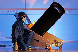 The laser telescope can create artificial stars
