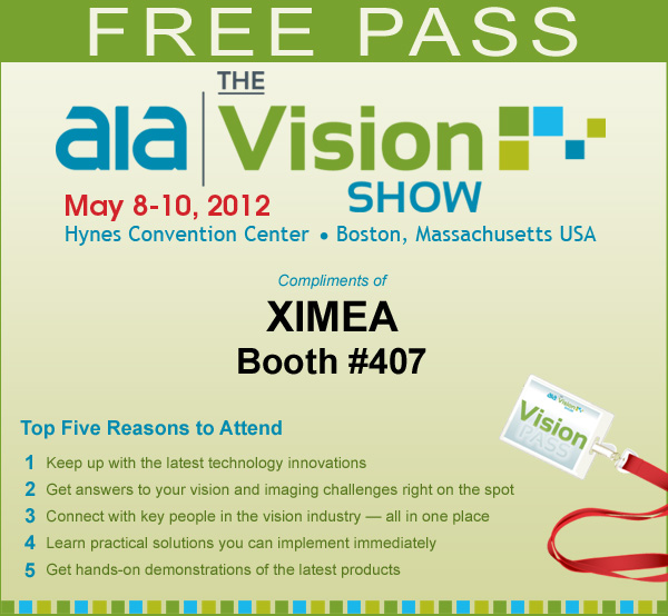 FREE PASS Compliments of XIMEA