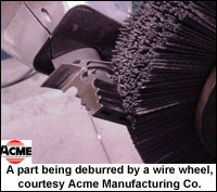 Robots Minus Burrs=A Good Finish: Robotic Material Removal