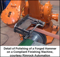 Robots Minus Burrs=A Good Finish: Robotic Material Removal