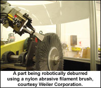 Robots Minus Burrs=A Good Finish: Robotic Material Removal